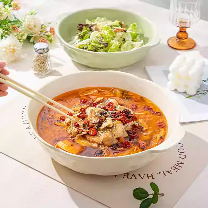 酸菜鱼大盆碗家用14寸大汤碗双耳