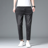 弹力薄款矮个子九分裤牛仔裤男士直筒修身八分春秋款男裤夏季，男装牛仔裤，奇怪漫猴工厂店