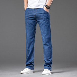 大码新款牛仔裤男士弹力春夏款休闲裤子宽松直筒男裤夏季薄款，男装牛仔裤，奇怪漫猴工厂店