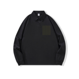 主推纯棉polo衫长袖男士秋季新款翻领高级感宽松透气潮牌T恤男装，男装T恤，奇怪漫猴工厂店