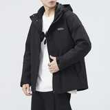 短款标羽绒服男2025年新款时尚休闲连帽白鸭绒三合一潮流外套，男装羽绒服，奇怪漫猴工厂店