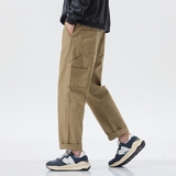 Y.M纯棉工装裤男宽松直筒2026春季新款潮流美式休闲长裤《限价69，男装休闲裤，奇怪漫猴工厂店