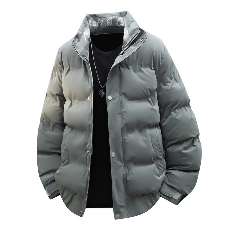 冬季轻奢欧版立领棉衣男潮流高品质加厚棉服外套，男装棉衣，奇怪漫猴工厂店