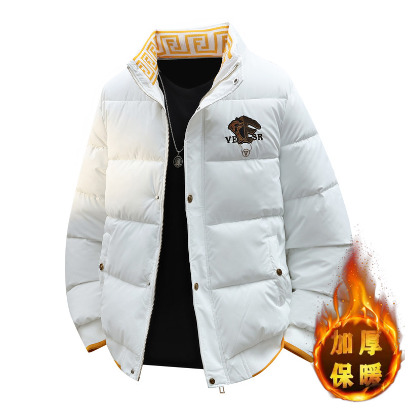 冬季轻奢欧版立领棉衣男潮流高品质加厚棉服外套，男装棉衣，奇怪漫猴工厂店