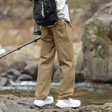 Y.M纯棉工装裤男宽松直筒2025春季新款潮流美式休闲长裤《限价69，男装休闲裤，奇怪漫猴工厂店