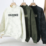 加绒加厚重磅男士冬季高领美式休闲长袖卫衣上班日常宽松潮流打底，男装卫衣，奇怪漫猴工厂店