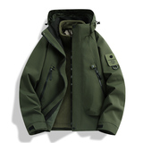 2025户外防风三合一情侣加厚山系风连帽工装外套冲锋衣夹克，男装休闲裤，奇怪漫猴工厂店