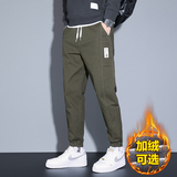 秋冬加绒休闲宽松小哈纯棉裤男991，男装休闲裤，奇怪漫猴工厂店