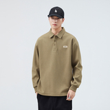 不缺货男士翻领卫衣2026秋季新款打底衫衣服秋冬polo领长袖，男装T恤，奇怪漫猴工厂店