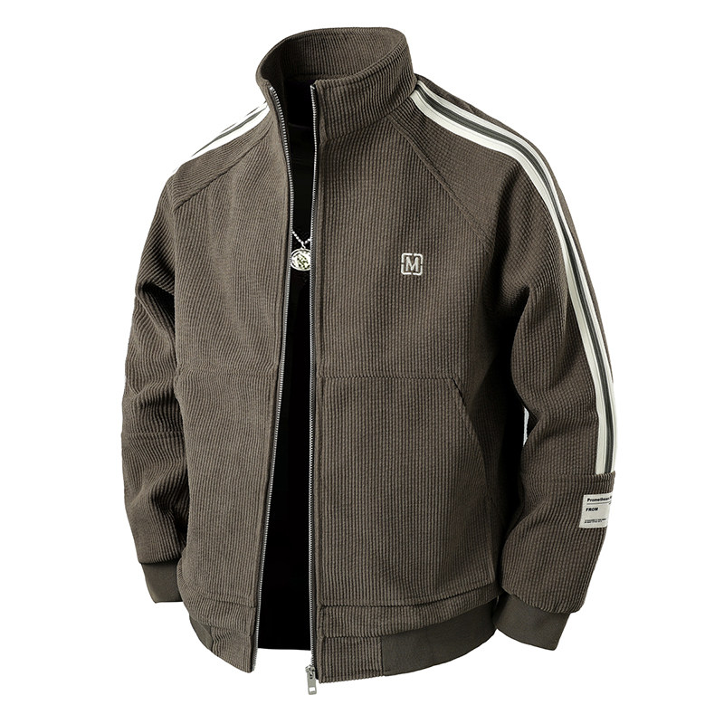 2026新款立领夹克男士春季休闲爸爸装中年男款外套男装春秋季薄款，男装休闲裤，奇怪漫猴工厂店