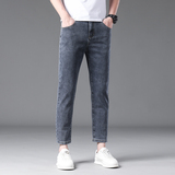 2467-9常规青年男装牛仔九分裤四季可穿弹力九分裤直筒裤，男装牛仔裤，奇怪漫猴工厂店