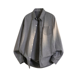 条纹长袖男士衬衫外套上衣服韩版潮流衬衣帅气商务工装休闲，男装衬衫，奇怪漫猴工厂店