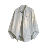 新款寸衫男士衬衣男装修身韩版格子商务长袖男士衬衫上班商务简约，男装衬衫，奇怪漫猴工厂店