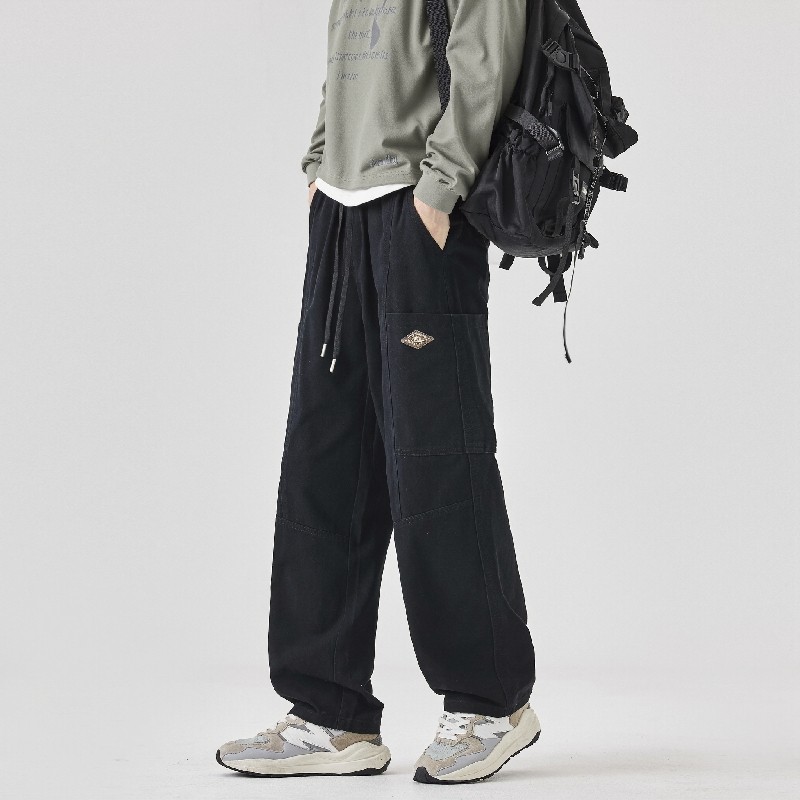 Y.M港风休闲工装裤男宽松直筒2026春季美式休闲长裤《限价59》，男装休闲裤，奇怪漫猴工厂店