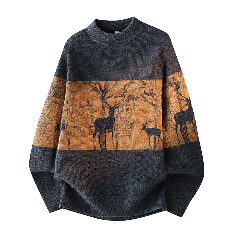 数据性价比超高加绒加厚仿貂毛毛衣不起球不变形，男装T恤，奇怪漫猴工厂店