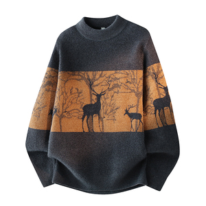 数据 性价比超高 加绒加厚仿貂毛毛衣 不起球 不变形,男装T恤,奇怪漫猴工厂店