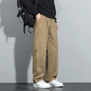Y.M 纯棉工装裤男宽松直筒2025春季新款潮流美式休闲长裤《限价69，男装休闲裤，奇怪漫猴工厂店