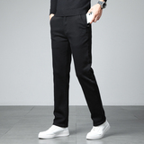 2025新款秋款纯黑色牛仔裤男商务休闲宽松直筒弹力秋季长裤子，男装牛仔裤，奇怪漫猴工厂店