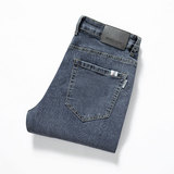 春秋新款潮牌男裤高端修身直筒牛仔裤男舒适弹力裤子春秋季，男装牛仔裤，奇怪漫猴工厂店