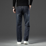 男士牛仔裤春秋新款宽松大码直筒长裤子休闲百搭男裤，男装牛仔裤，奇怪漫猴工厂店