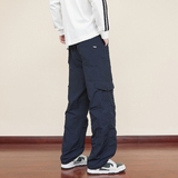 Y.M轻薄皱感工装冲锋裤男秋冬宽松直筒休闲冰丝运动长裤《限价69，男装休闲裤，奇怪漫猴工厂店