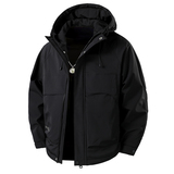 冬季新款男士棉衣外套加厚保暖连帽工装夹克潮流百搭休闲冲锋衣男，男装棉衣，奇怪漫猴工厂店