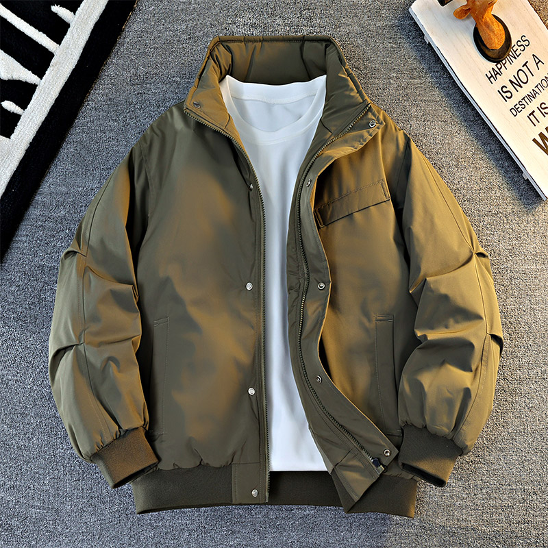 棉服男士2025冬季新款潮牌立领加厚外套冬装防寒服，男装棉衣，奇怪漫猴工厂店