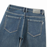 八分高端男士牛仔裤直脚弹力直筒2026新款冬季加绒加厚九分裤男生，男装牛仔裤，奇怪漫猴工厂店