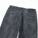 2025弹力潮流加绒九分牛仔裤男士新款秋冬水洗耐磨弹力直筒九分裤，男装牛仔裤，奇怪漫猴工厂店