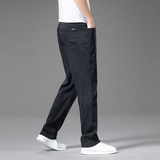 天丝黑色裤牛仔裤男夏季冰丝薄款直筒男裤男装商务宽松休闲长裤子，男装牛仔裤，奇怪漫猴工厂店