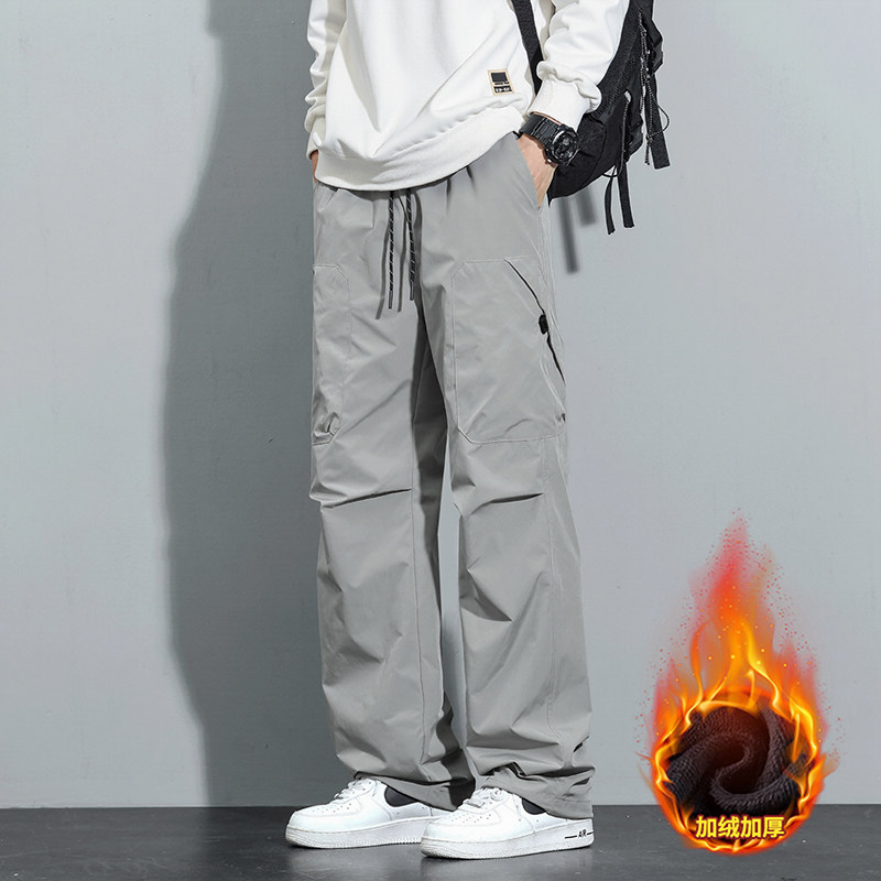 Y.M户外登山工装冲锋裤男士春夏新款冰丝休闲裤宽松直筒《限价69，男装休闲裤，奇怪漫猴工厂店