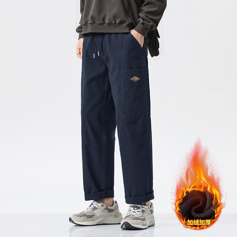 Y.M港风休闲工装裤男宽松直筒2026冬季美式休闲长裤《限价69》，男装休闲裤，奇怪漫猴工厂店