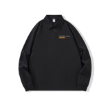 主推纯棉polo衫长袖男士秋季新款翻领高级感宽松透气潮牌T恤男装，男装T恤，奇怪漫猴工厂店