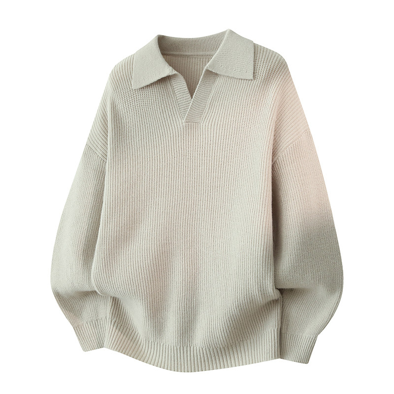 数据海鸥领套头毛衣，男装T恤，奇怪漫猴工厂店