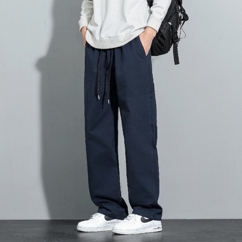 Y.M纯棉工装裤男宽松直筒2025春季新款潮流美式休闲长裤《限价69，男装休闲裤，奇怪漫猴工厂店