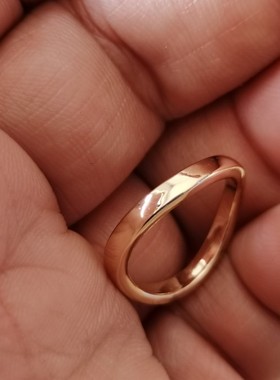 青岛饰品戒指朋克风质感新潮流时尚简洁波浪形不规则个性简约指环