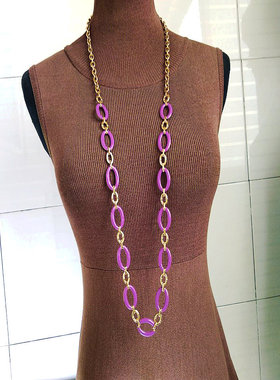 时尚潮流毛衣链韩国女金属质感