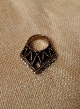 青岛外贸饰品指环欧美朋克风潮流时尚简约镂空透雕个性复古戒指