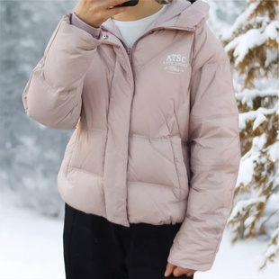 安踏宽松百搭保暖羽绒服女冬装2025新款防泼水连帽外套162548903N