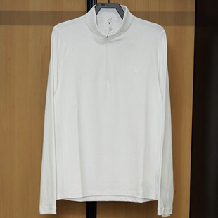 安踏半拉链薄绒跑步长袖t恤男装2026春新款打底衫薄卫衣152615403