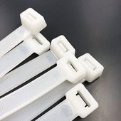 新光4x350mm 国标宽3.6mm尼龙扎带黑色白色长35cm足250根捆绑封口