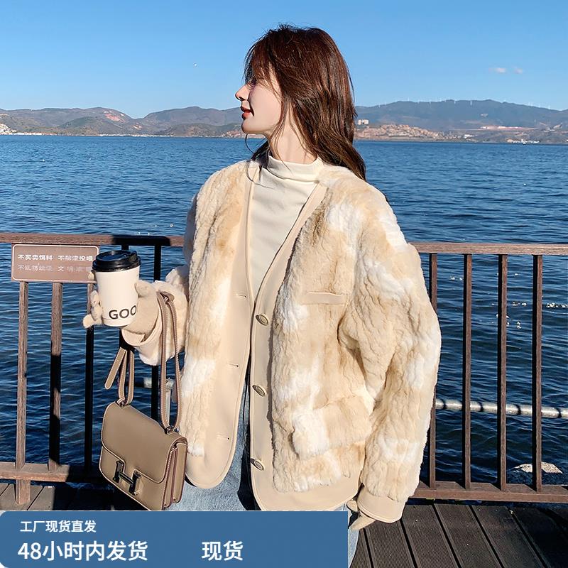 羊羔毛外套女冬季加厚2025今年流行新款爆款韩系独特超火皮毛一体