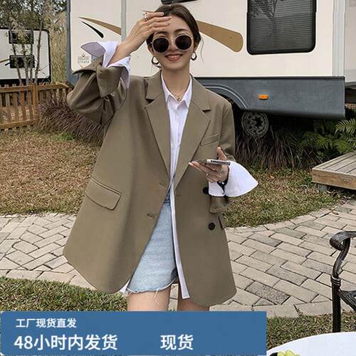炸街西装外套女2026年春