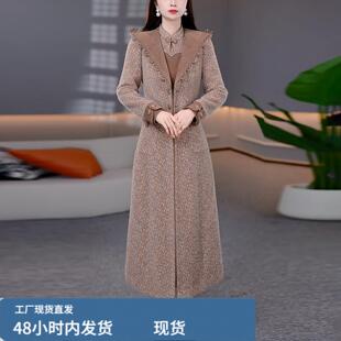 【檰大衣外套+连衣裙】时尚檰服套装檰衣2025秋冬二件套女装