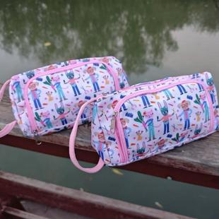 外单出口文具袋卡通可爱笔袋文具盒学生收纳铅笔盒洗漱包女生笔袋