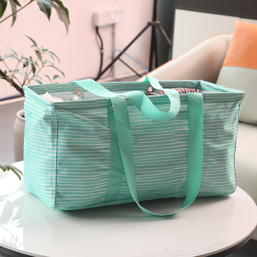 超大防水收纳筐条纹清新