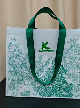 立新布手提袋单肩超市逛街购物袋防水覆膜环保袋大容量礼品袋收纳