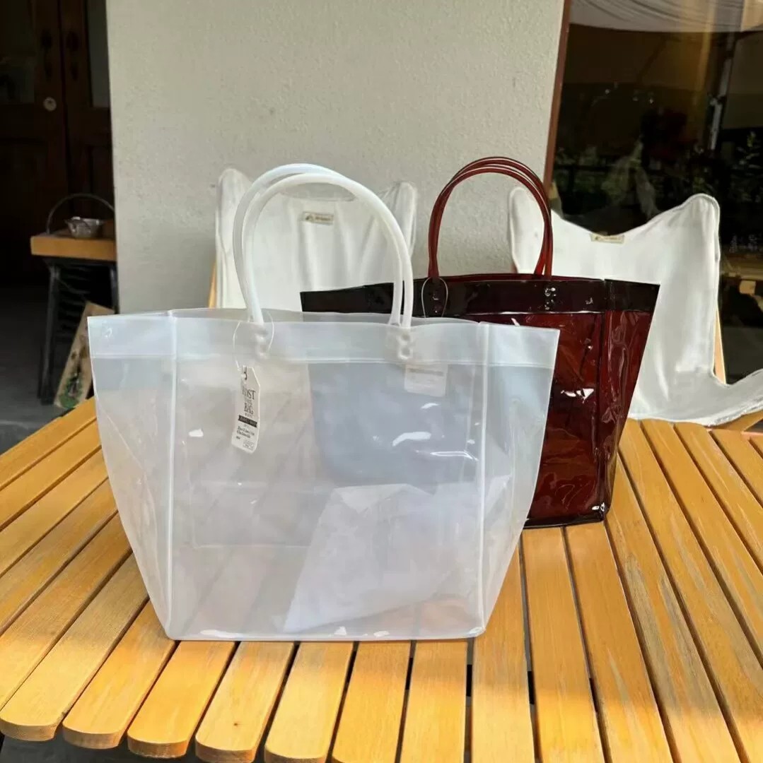防水手提袋夏季手拎袋游泳包透明PVC礼品袋网红小号购物袋水果袋