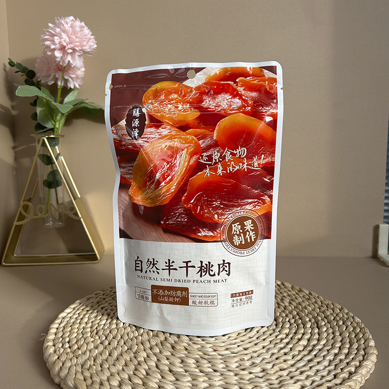 膳源泽自然半干桃肉果干桃干蜜饯孕妇休闲办公室零食果脯特产小吃