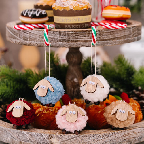 Christmas Deer Pendant Lamb Pendant Christmas Tree Pendant